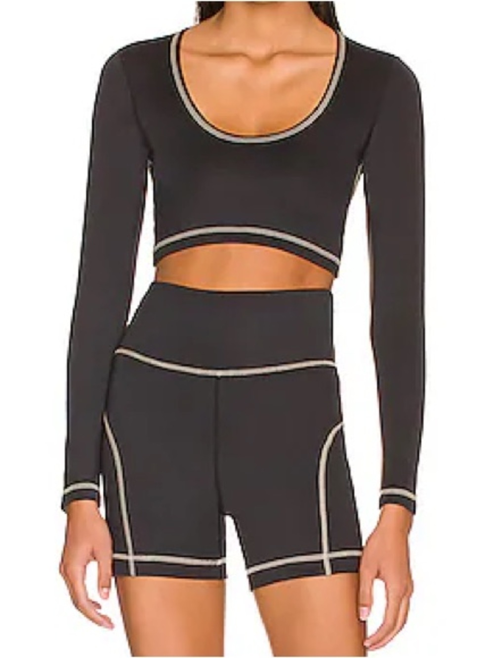 Tan Lines La Jolla Long Sleeve Sports Bra : XS